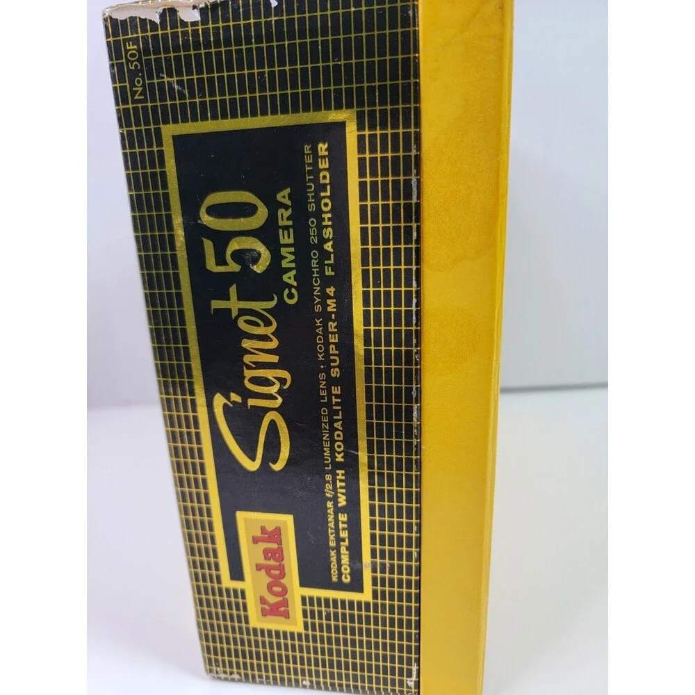 Vintage Kodak Kodalite Super-M4 Flasholder GE 5B Bulbs Signet 50 Box No Camera
